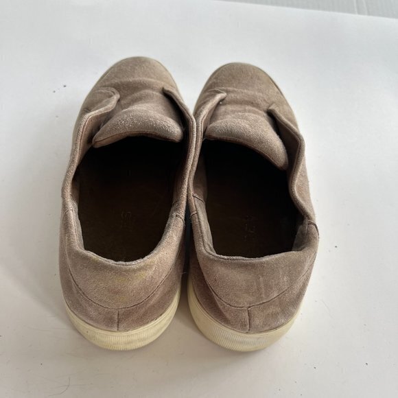 JSLIDES Tan Suede Leather Platform Sneaker Shoes W - Picture 3 of 6